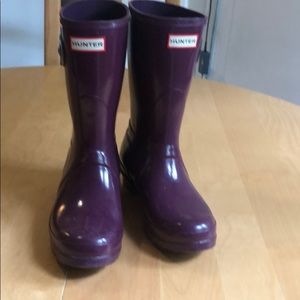 Eggplant Hunter rain boots